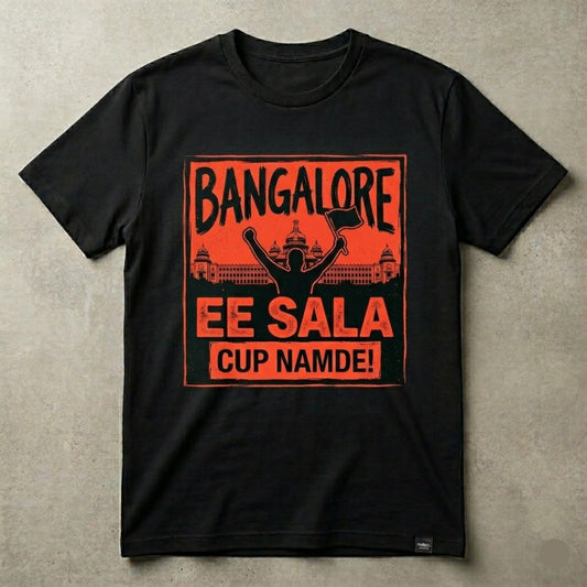 Bangalore Ee Sala Cup Namde T-Shirt | Cricket Fan Streetwear Tee