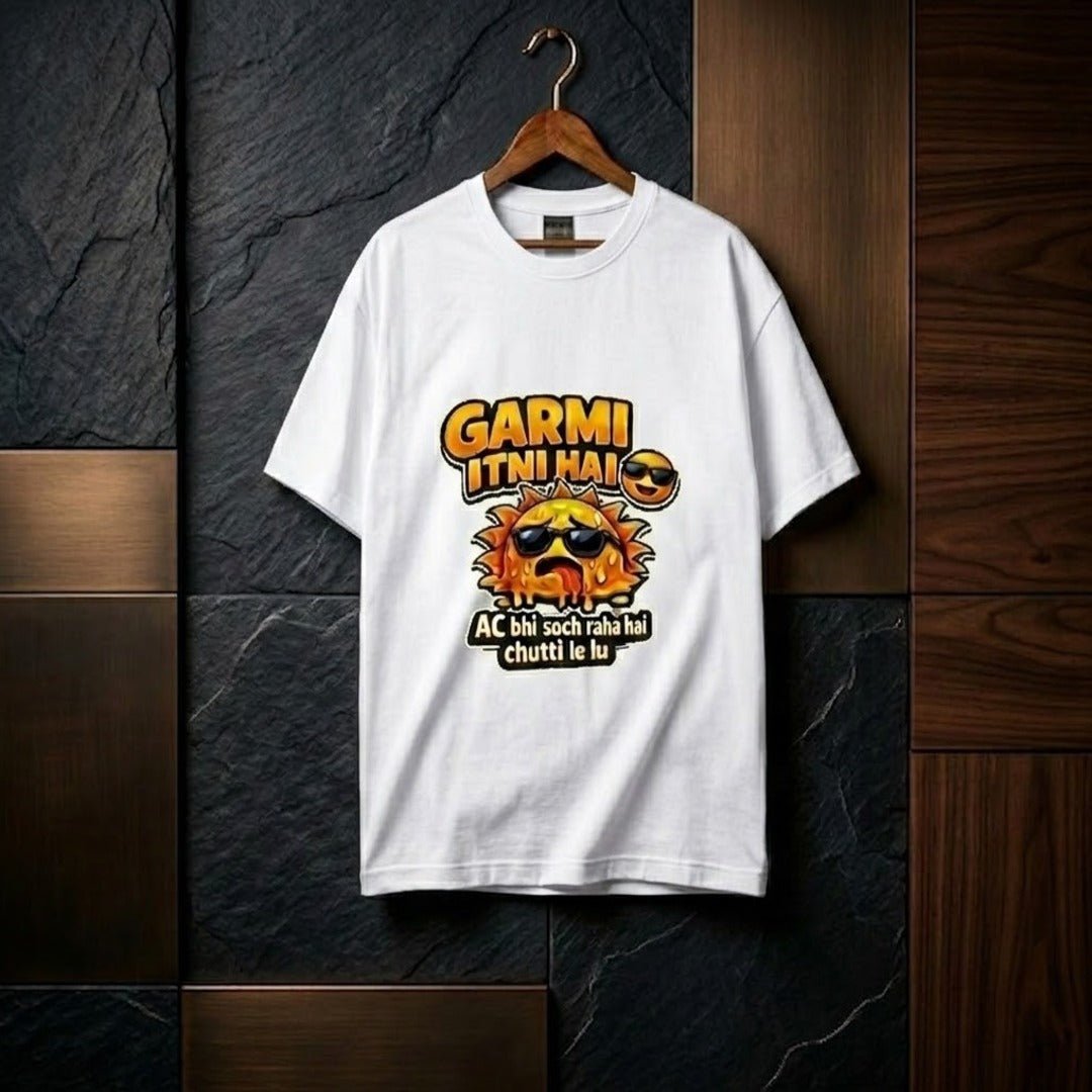 Garmi Itni Hai 😎 Funny Summer oversize T-Shirt | Premium Cotton - Zen Street