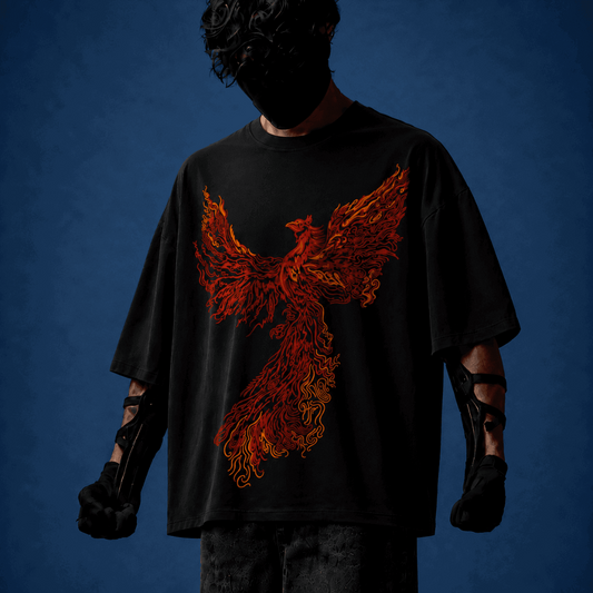 Phoenix Rising Oversized Tee | Zen Street
