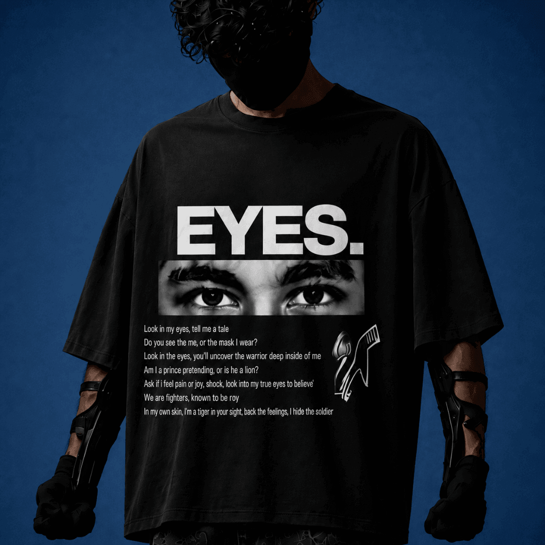 "EYES." — Oversized Graphic Tee