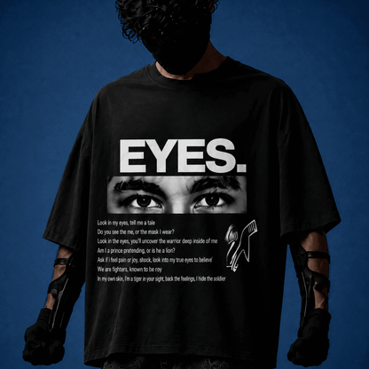 "EYES." — Oversized Graphic Tee