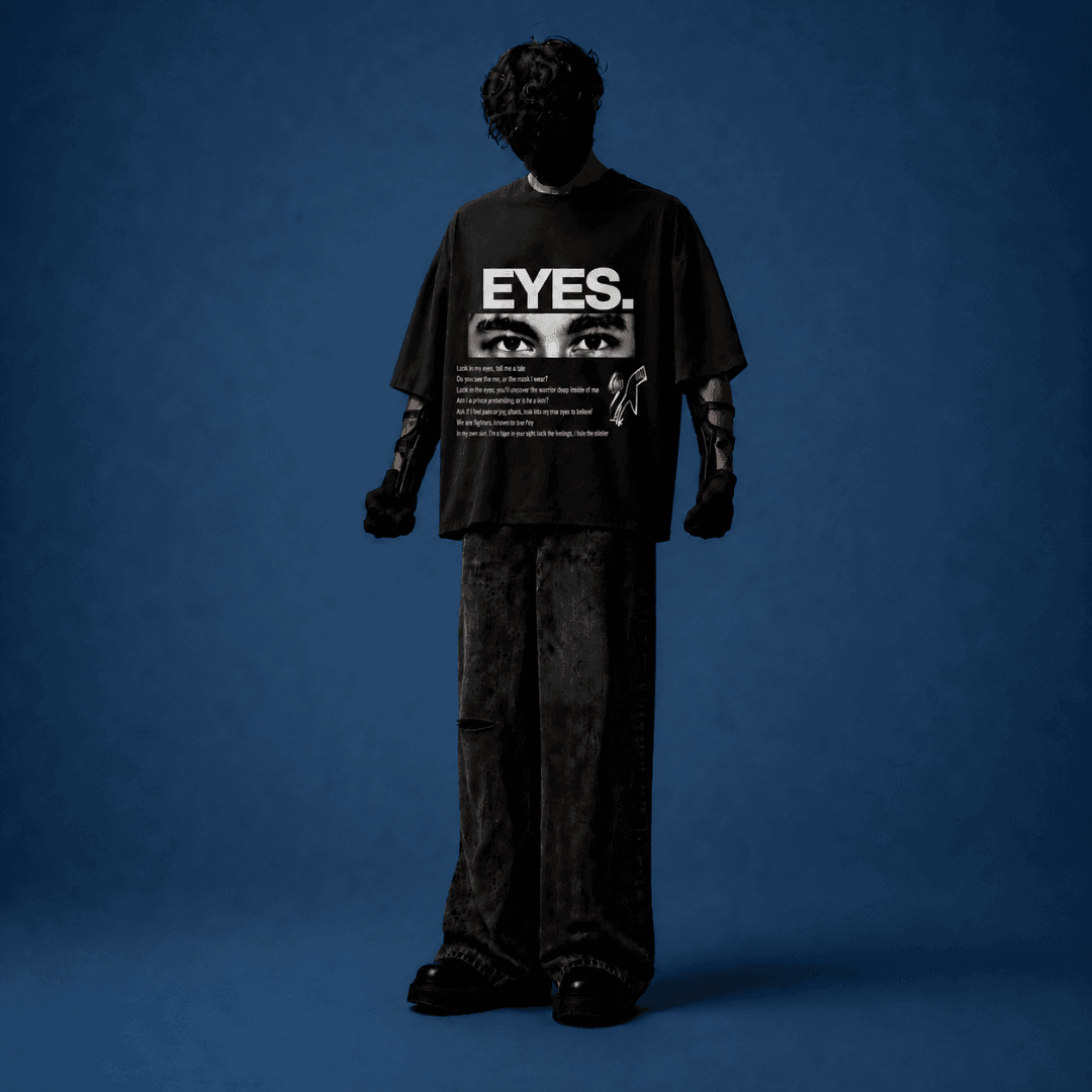 "EYES." — Oversized Graphic Tee