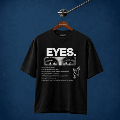 "EYES." — Oversized Graphic Tee