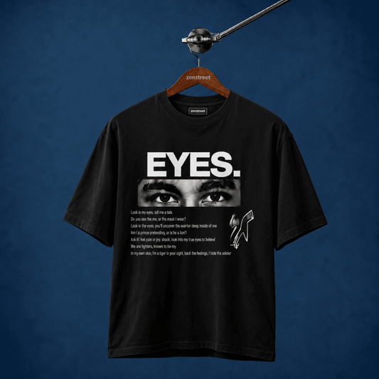"EYES." — Oversized Graphic Tee