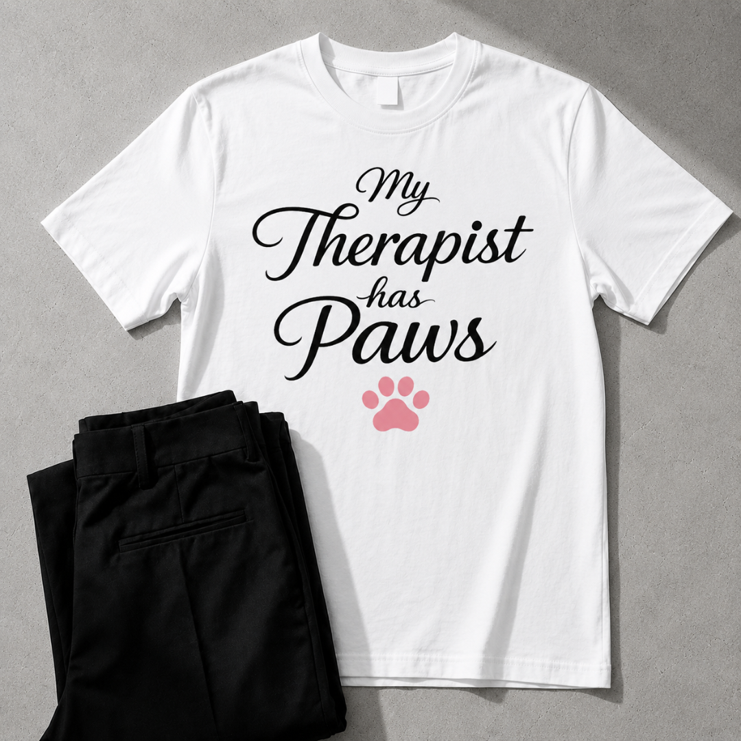My Therapist Has Paws | Unisex Graphic Tee  for Dog Lovers | Zen Street