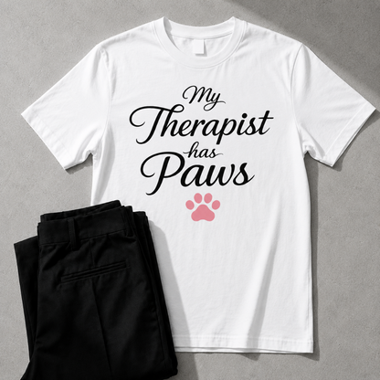 My Therapist Has Paws | Unisex Graphic Tee  for Dog Lovers | Zen Street
