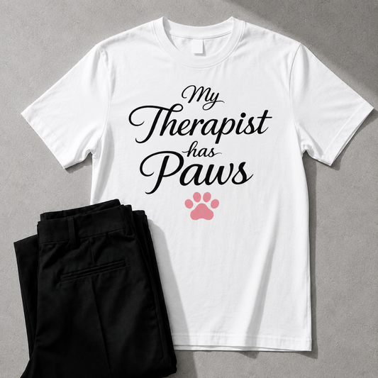 My Therapist Has Paws | Unisex Graphic Tee  for Dog Lovers | Zen Street