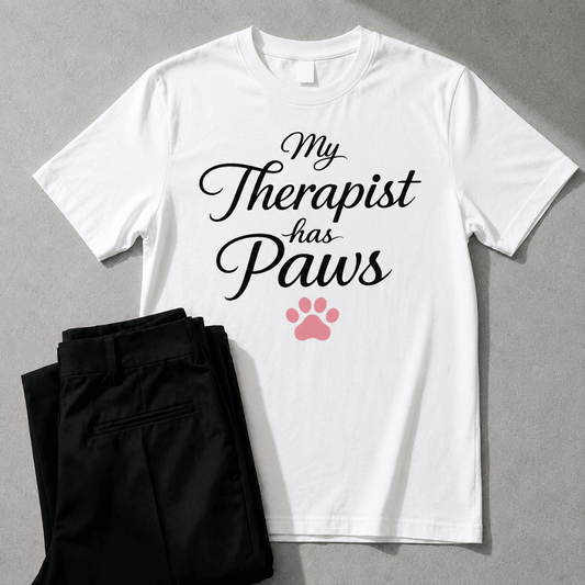 My Therapist Has Paws | Unisex Graphic Tee for Dog Lovers | Zen Street - Zen Street