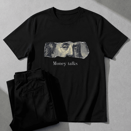 Money Talks | $100 Bill Graphic Tee | Unisex Oversized | Zen Street - Zen Street