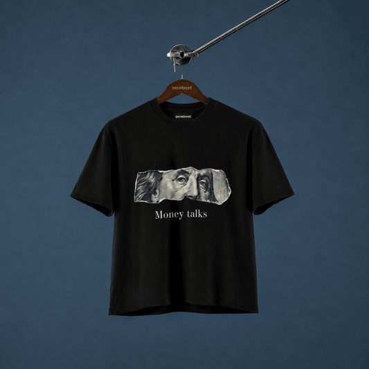 Money Talks | $100 Bill Graphic Tee | Unisex Oversized | Zen Street - Zen Street