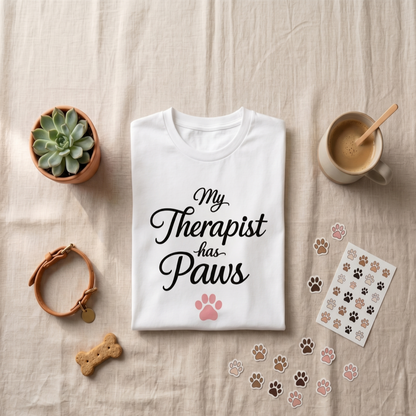My Therapist Has Paws | Unisex Graphic Tee  for Dog Lovers | Zen Street